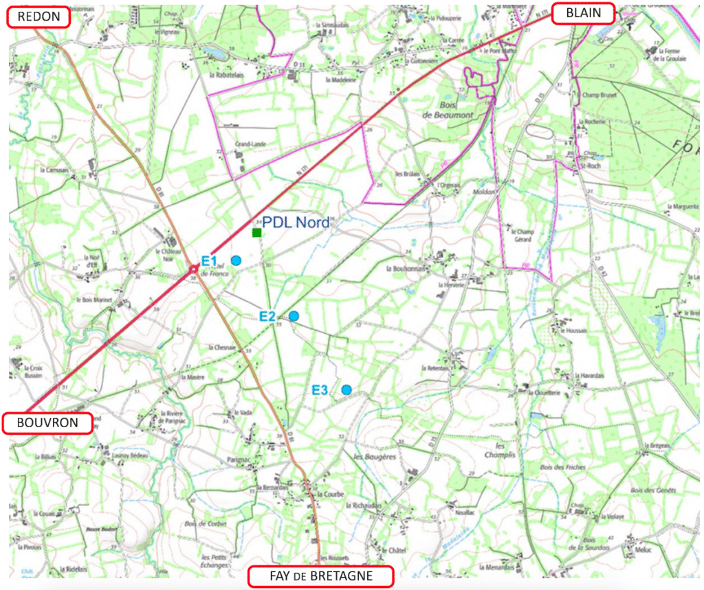 Carte générale du projet