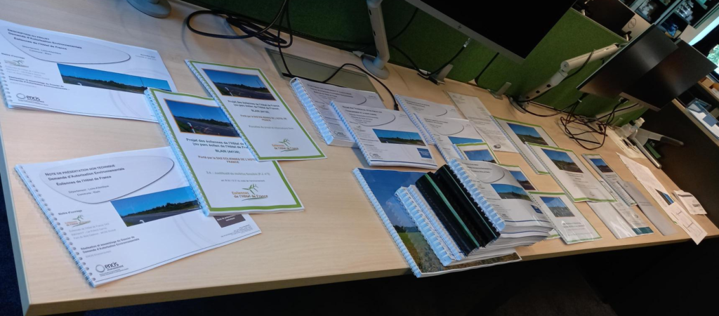 Dossier papier de la réponse à la demande de compléments